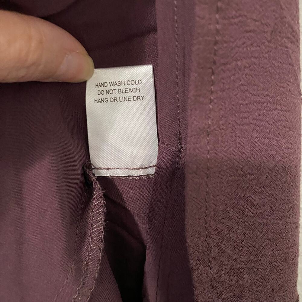 And the Why Los Angeles Dress Womens Size L Mini Long Sleeve Lace back Mauve NWT - Picture 8 of 8